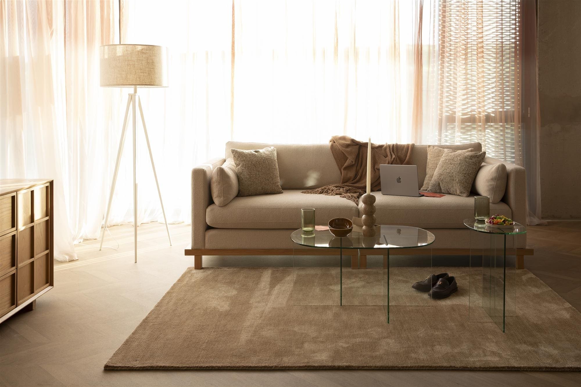 Vloerkleed Luwte 200x300 Terracotta Zuiver Vloerkleed ZVR1001300