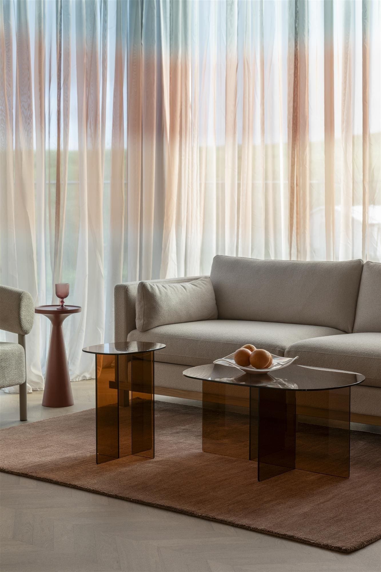 Vloerkleed Luwte 200x300 Terracotta Zuiver Vloerkleed ZVR1001300