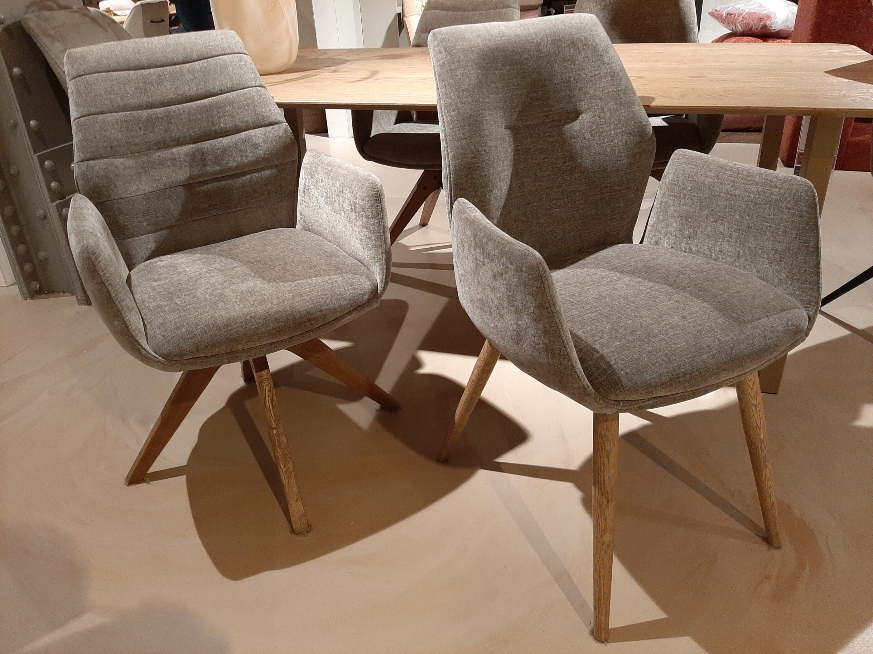 Eetkamerstoelen Dayla grijs (set van 6) **SHOWROOMMODEL** - Afbeelding 3
