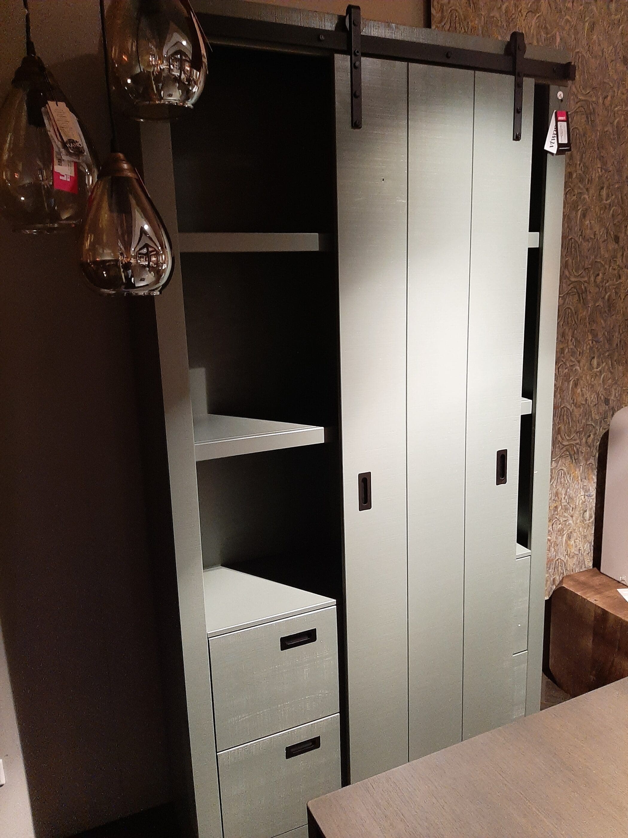 Slide Kast Barn Bezaagd - Soap **SHOWROOMMODEL** - Afbeelding 4