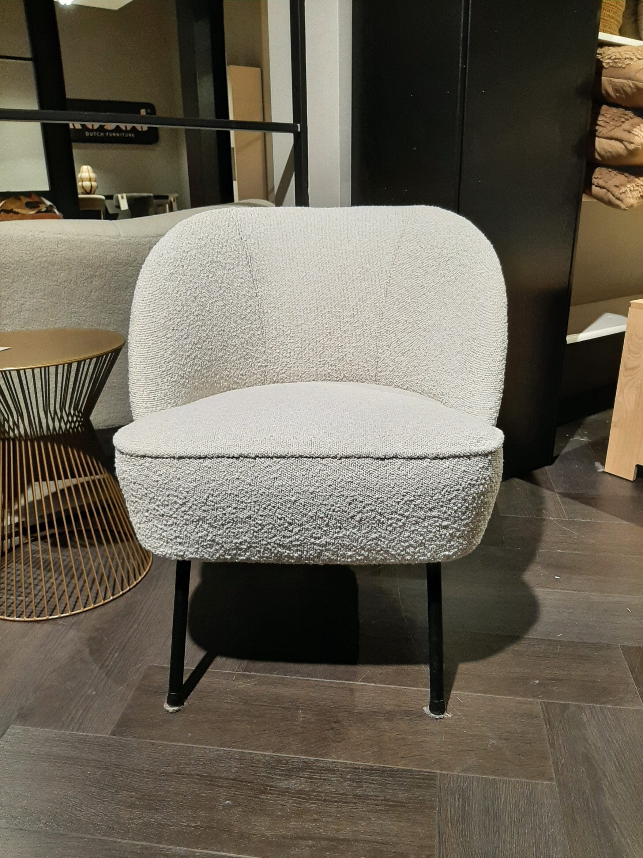 Vogue Fauteuil Bouclé - Naturel **SHOWROOMMODEL** - Afbeelding 2