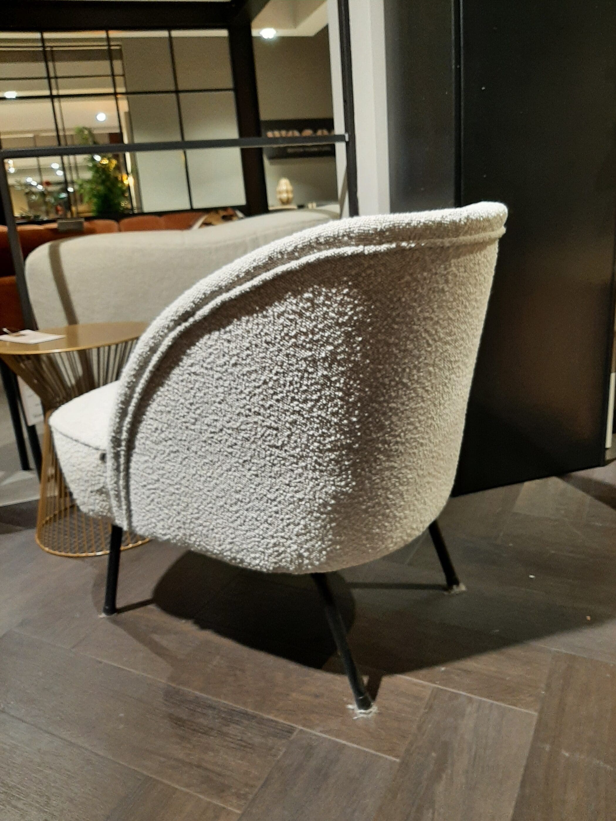 Vogue Fauteuil Bouclé - Naturel **SHOWROOMMODEL** - Afbeelding 3