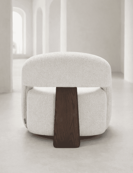 COCO maison Ailo fauteuil - creme Beige|Wit Fauteuil
