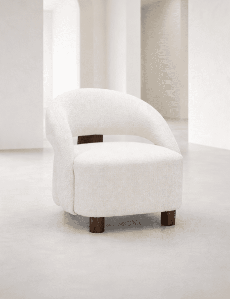 COCO maison Ailo fauteuil - creme Beige|Wit Fauteuil