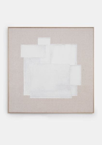 COCO maison Chloe schilderij 120x120cm Beige|Wit Schilderij
