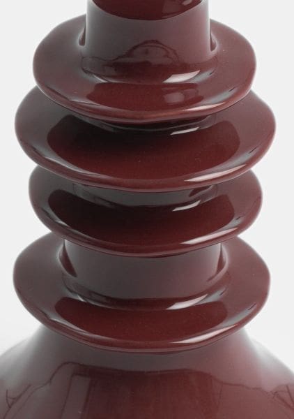 COCO maison Dyon kandelaar h17cm - bordeaux Rood Kandelaar