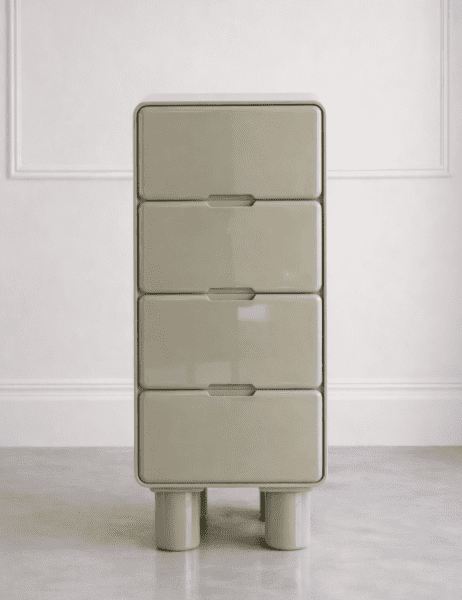 COCO maison Mauro kast h104cm - cremekleurig Beige|Wit