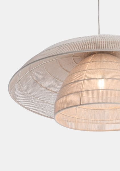 COCO maison Onno hanglamp 1*e27 Beige|Wit Hanglamp