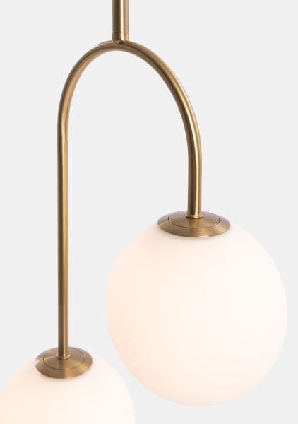 COCO maison Tobie hanglamp 2*e27 Goud Hanglamp