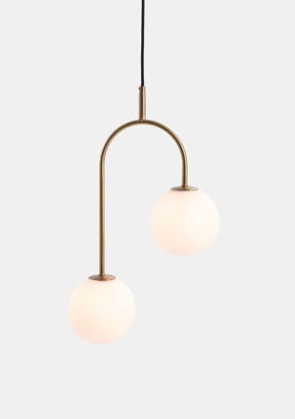 COCO maison Tobie hanglamp 2*e27 Goud Hanglamp