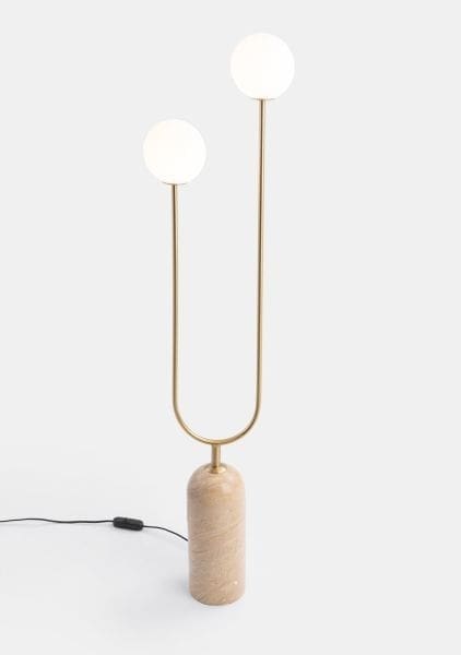 COCO maison Tobie vloerlamp 2xe27 Goud Vloerlamp