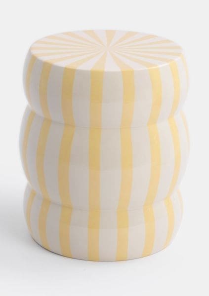 COCO maison Yuki bijzettafel h43cm - geel Geel Bijzettafel