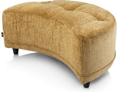 Henders & Hazel Borgia poef/hocker 90 x 60 cm - okergeel Geel Fauteuil