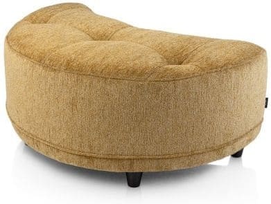 Henders & Hazel Borgia poef/hocker 90 x 60 cm - okergeel Geel Fauteuil