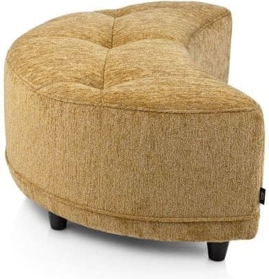 Henders & Hazel Borgia poef/hocker 90 x 60 cm - okergeel Geel Fauteuil
