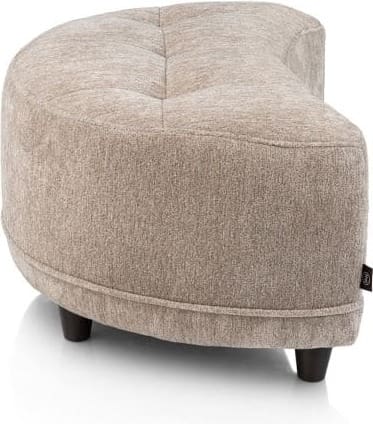 Henders & Hazel Borgia poef/hocker small Grijs|Taupe Fauteuil