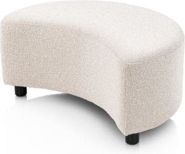 Henders & Hazel Elise draaifauteuil met poef - stof cloudy Beige Fauteuil