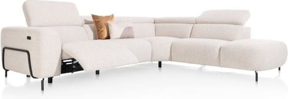 Henders & Hazel Martano hoekbank rechts - stof brioni - creme Beige|Wit Bank