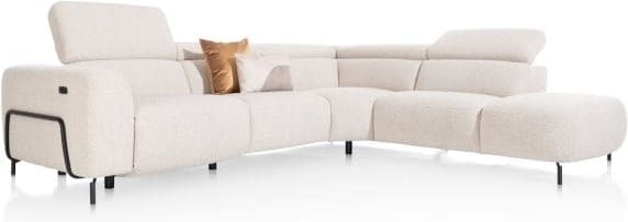 Henders & Hazel Martano hoekbank rechts - stof brioni - creme Beige|Wit Bank