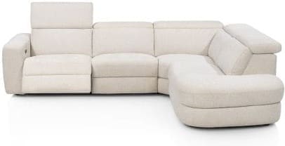 Henders & Hazel Tivoli hoekbank rechts - stof sevilla Beige|Wit Bank