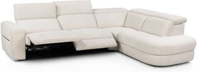 Henders & Hazel Tivoli hoekbank rechts - stof sevilla Beige|Wit Bank