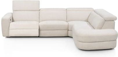 Henders & Hazel Tivoli hoekbank rechts - stof sevilla Beige|Wit Bank