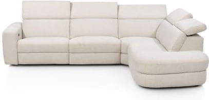 Henders & Hazel Tivoli hoekbank rechts - stof sevilla Beige|Wit Bank