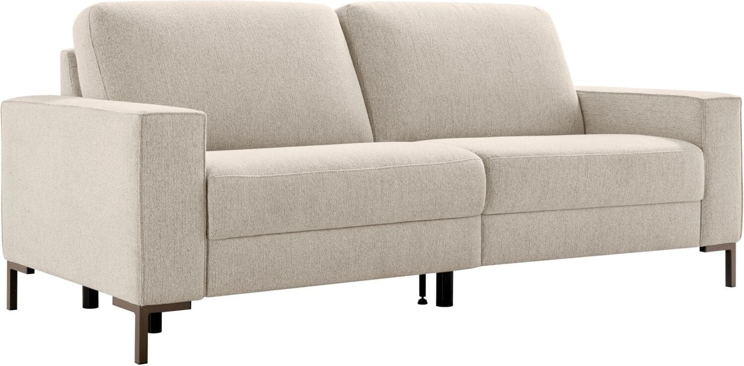 INHOUSE 3-Zitsbank Montilla met relax links beige Beige 3-zitsbank
