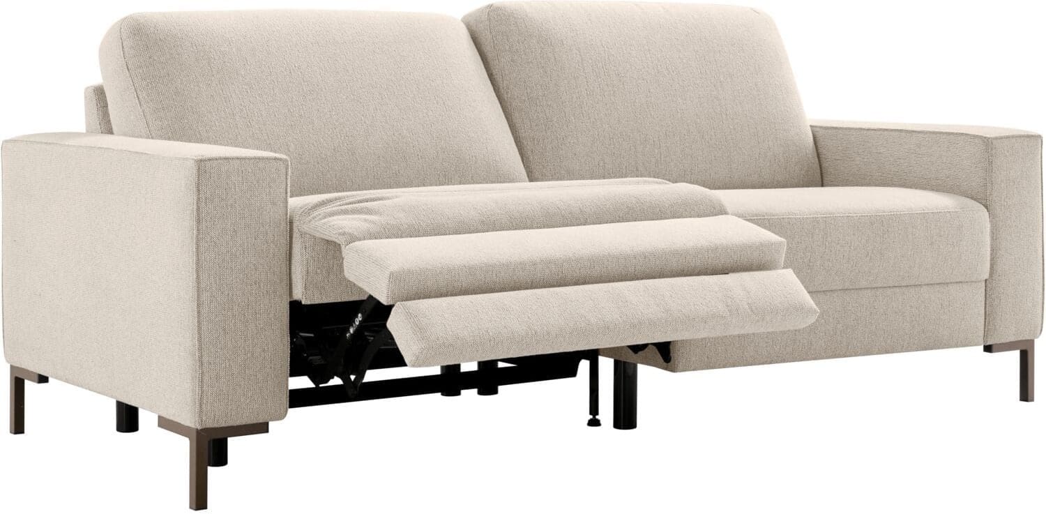 INHOUSE 3-Zitsbank Montilla met relax links beige Beige 3-zitsbank