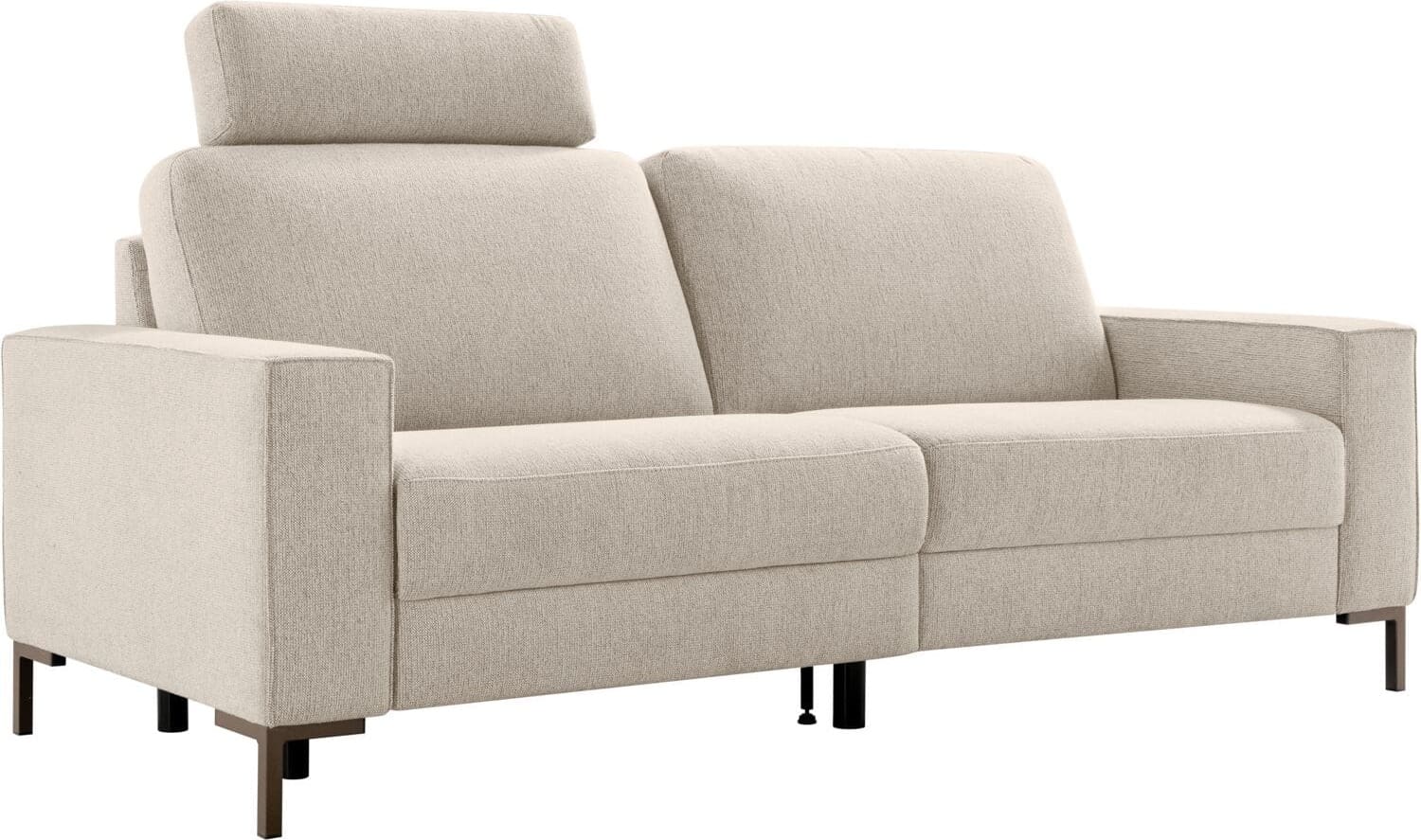 INHOUSE 3-Zitsbank Montilla met relax links beige Beige 3-zitsbank