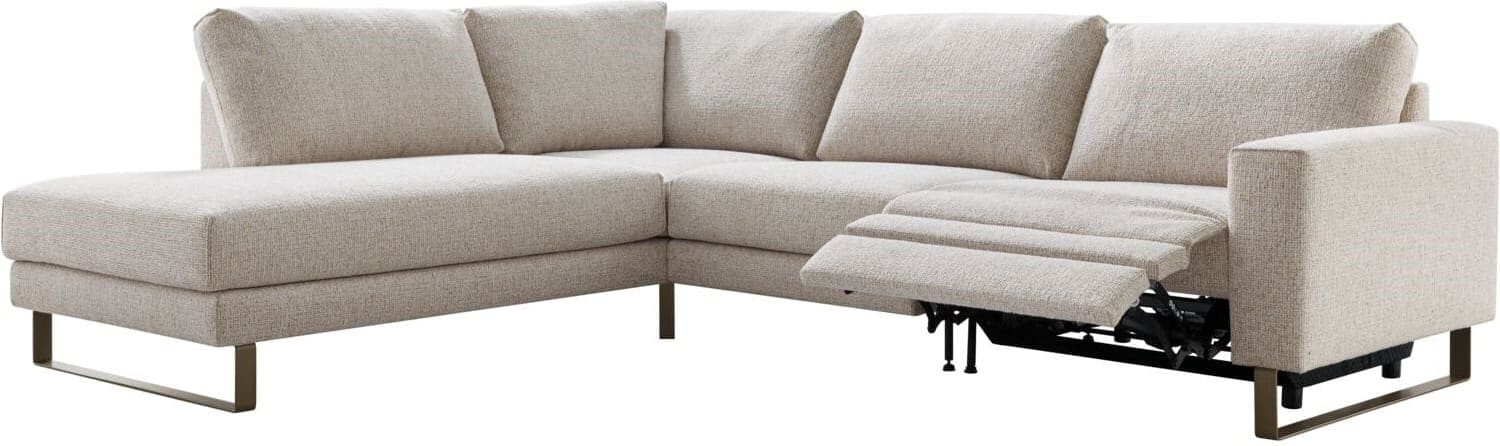 INHOUSE Hoekbank links met relax Levanzo beige Beige Hoekbank