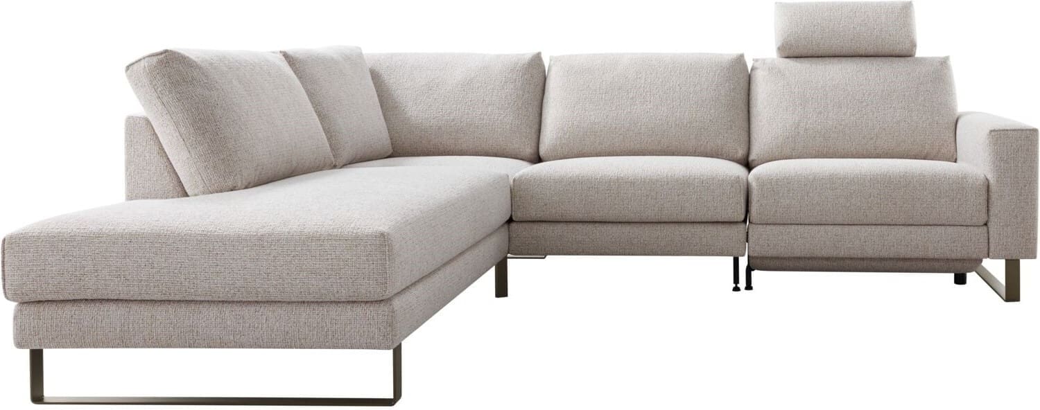 INHOUSE Hoekbank links met relax Levanzo beige Beige Hoekbank