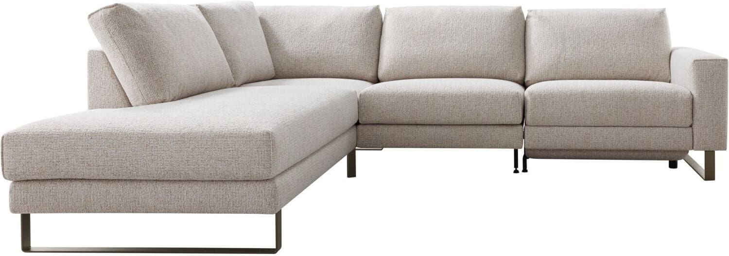 INHOUSE Hoekbank links met relax Levanzo beige Beige Hoekbank