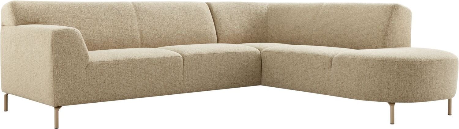 INHOUSE Hoekbank rechts Lorani zandbeige Bruin Hoekbank
