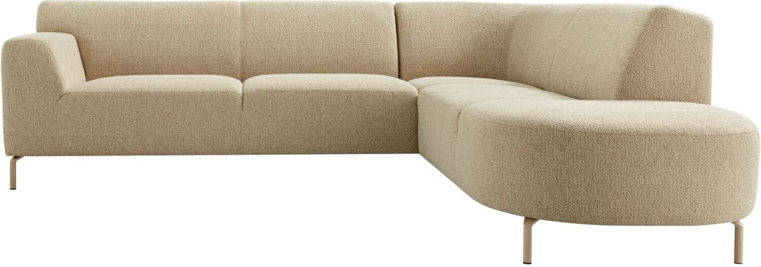 INHOUSE Hoekbank rechts Lorani zandbeige Bruin Hoekbank