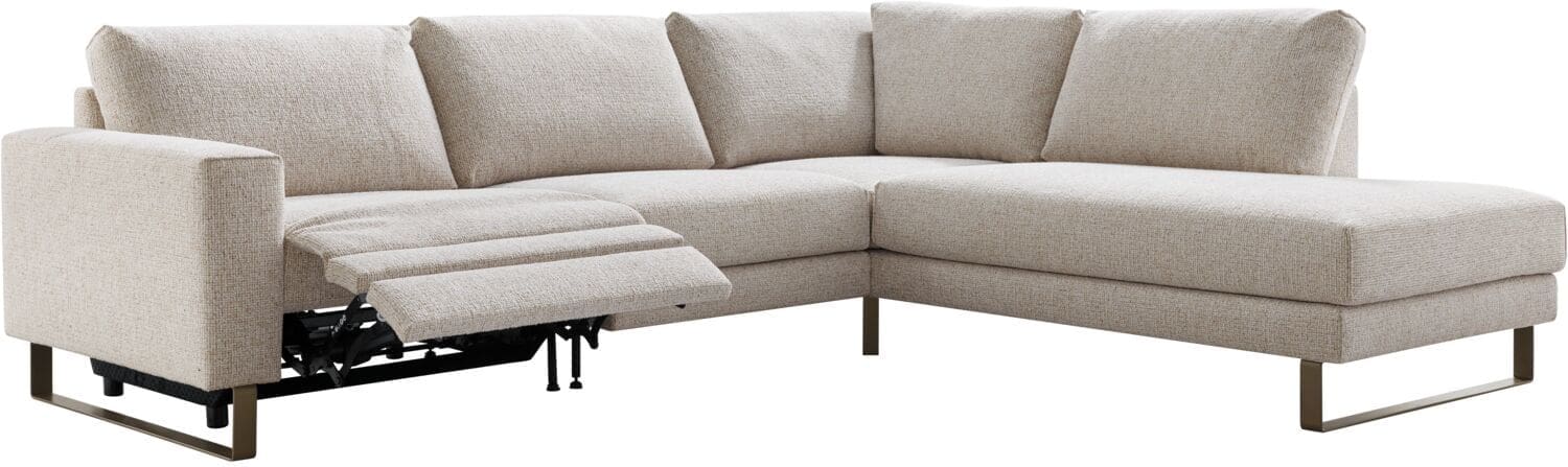 INHOUSE Hoekbank rechts met relax Levanzo beige Beige Hoekbank