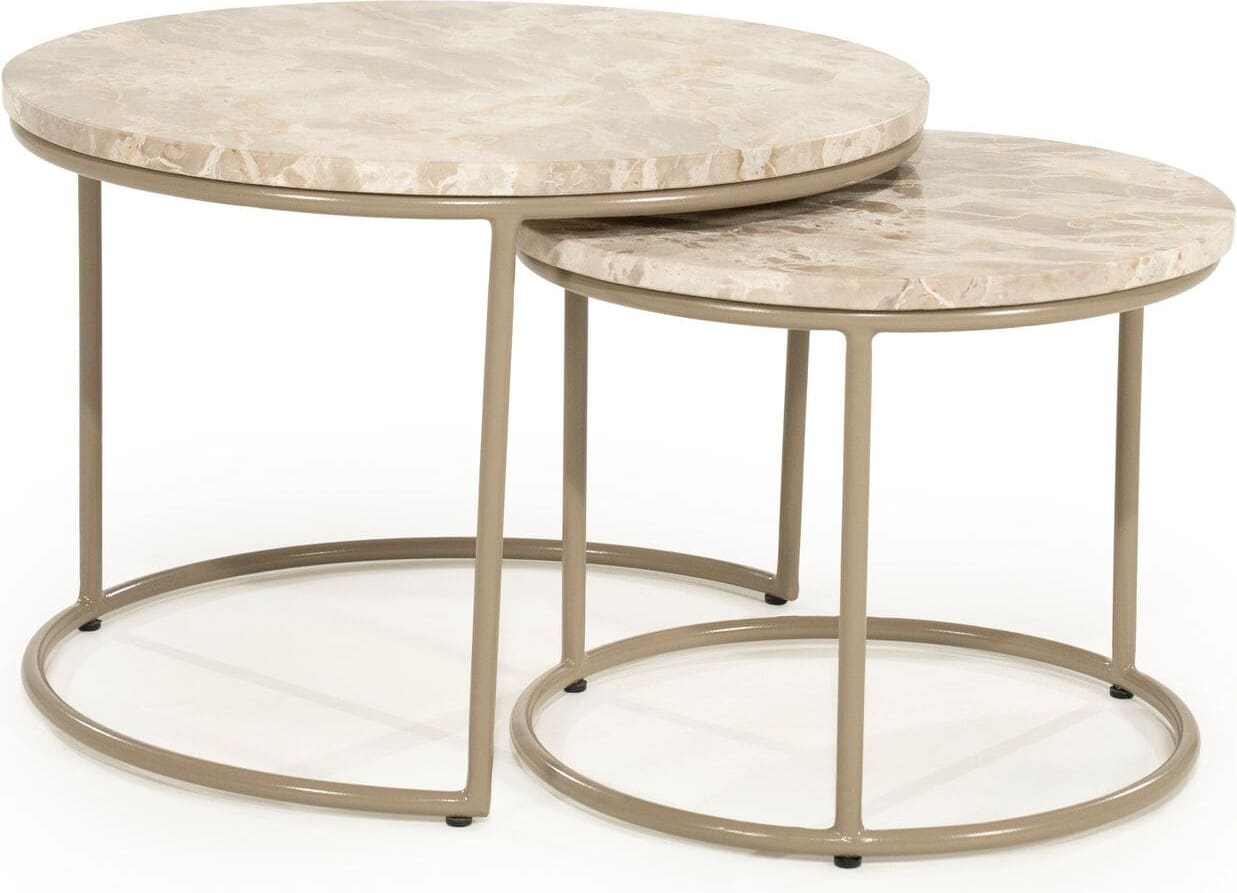 INHOUSE Salontafelset Alvar beige Beige Salontafel
