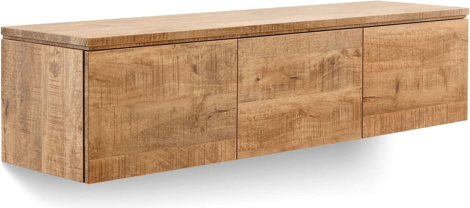 INHOUSE TV-meubel Warani hoog 150 cm hangend mango Bruin|Naturel Tv-meubel|Tv-dressoir