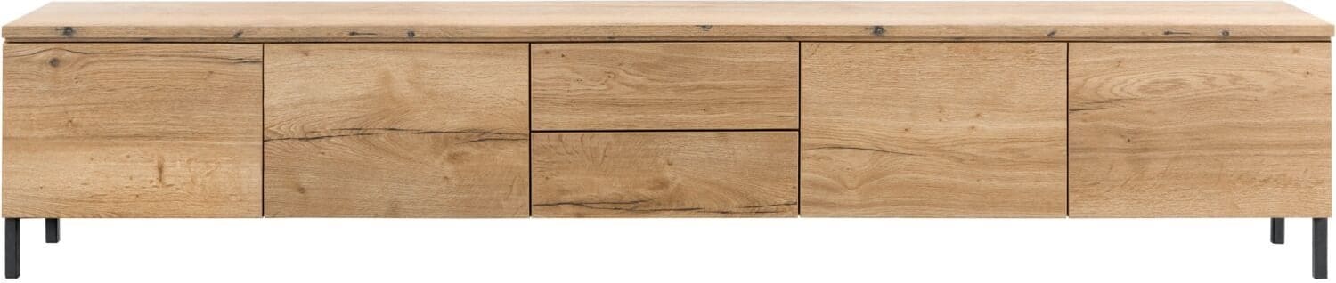 INHOUSE TV-meubel Warani hoog 250 cm naturel Zwart Tv-meubel|Tv-dressoir