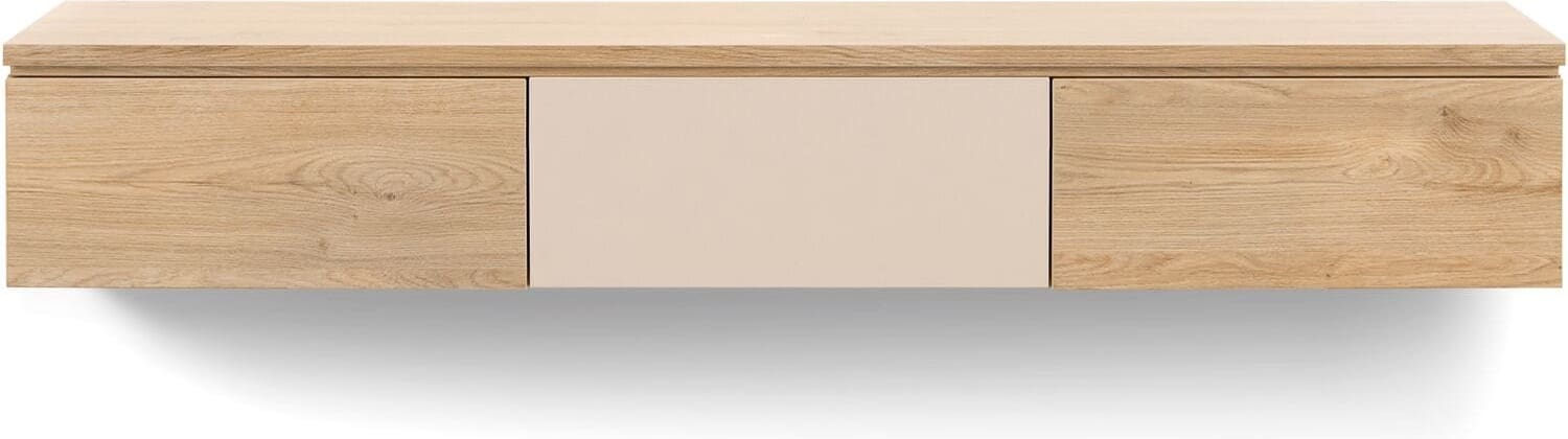 INHOUSE TV-meubel Warani laag 150 cm hangend eiken ivoor Beige|Wit Tv-meubel|Tv-dressoir