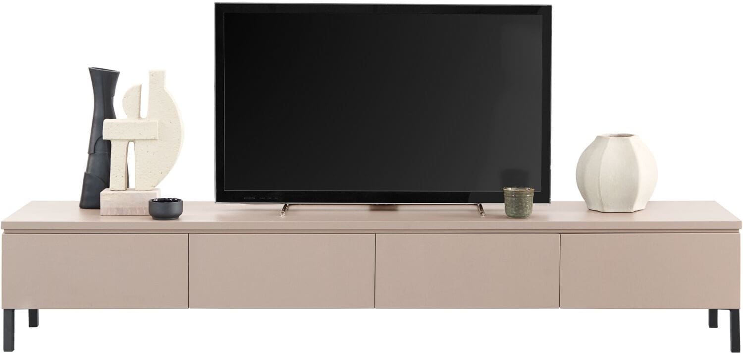 INHOUSE TV-meubel Warani laag 200 cm grijs gelakt Grijs Tv-meubel|Tv-dressoir