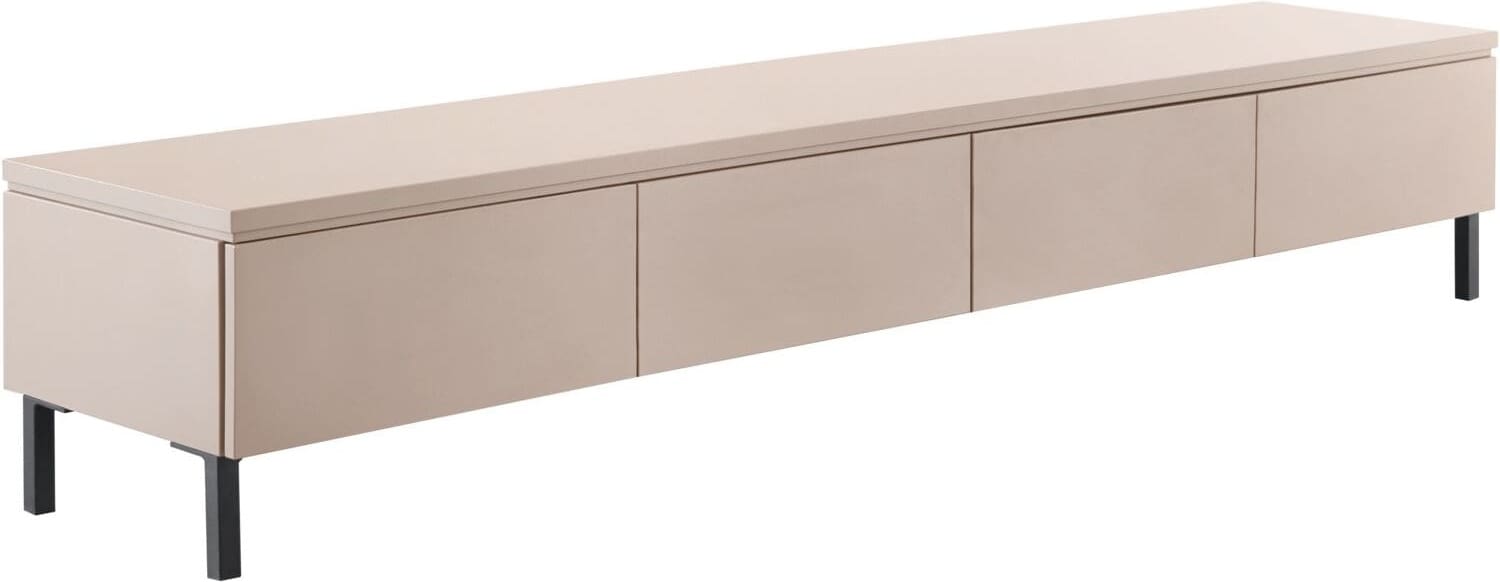 INHOUSE TV-meubel Warani laag 200 cm grijs gelakt Grijs Tv-meubel|Tv-dressoir