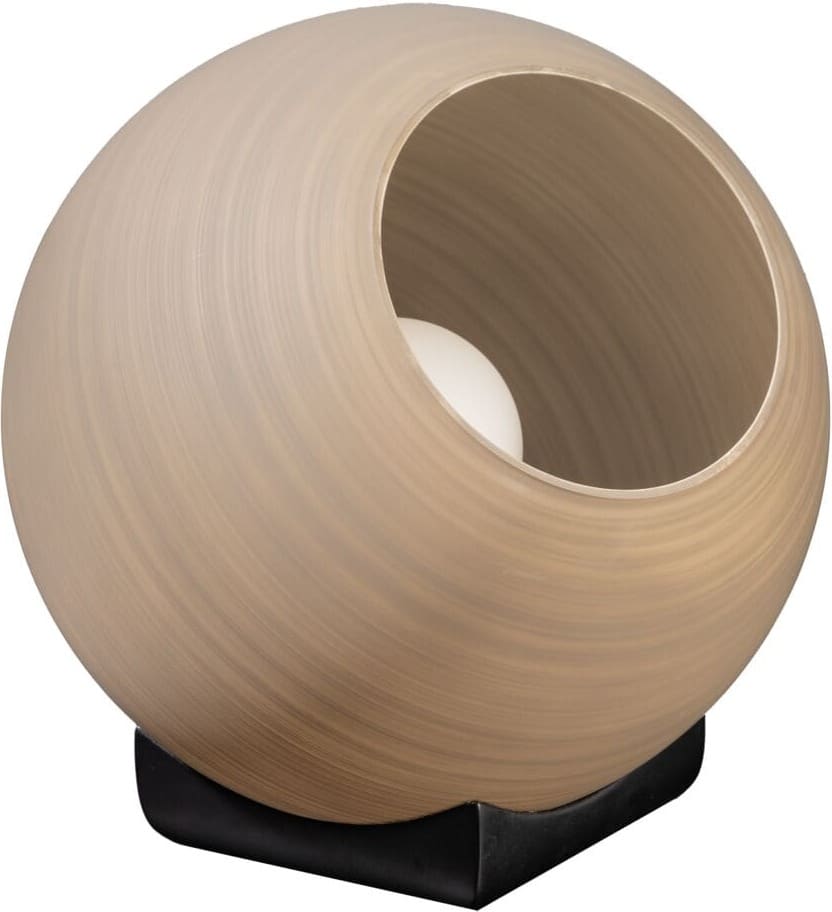 INHOUSE Tafellamp Ortygia glas taupe Taupe Tafellamp