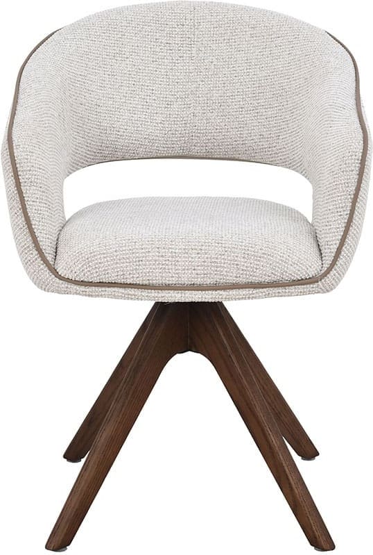 LABEL51 Eetkamerstoel Osuma - Naturel - Prestige - Walnoot Houten Frame Naturel Eetkamerstoel