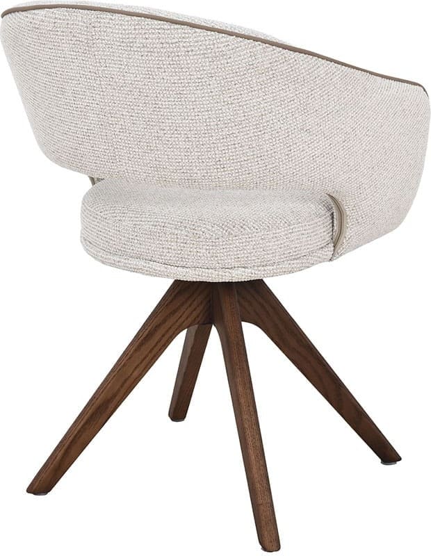 LABEL51 Eetkamerstoel Osuma - Naturel - Prestige - Walnoot Houten Frame Naturel Eetkamerstoel