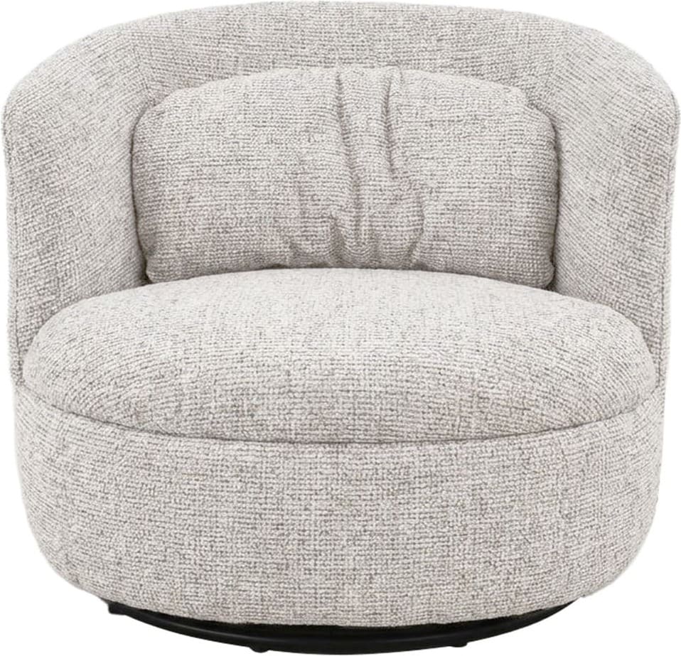 Livingfurn Fauteuil Britt Beige Beige|Wit Fauteuil