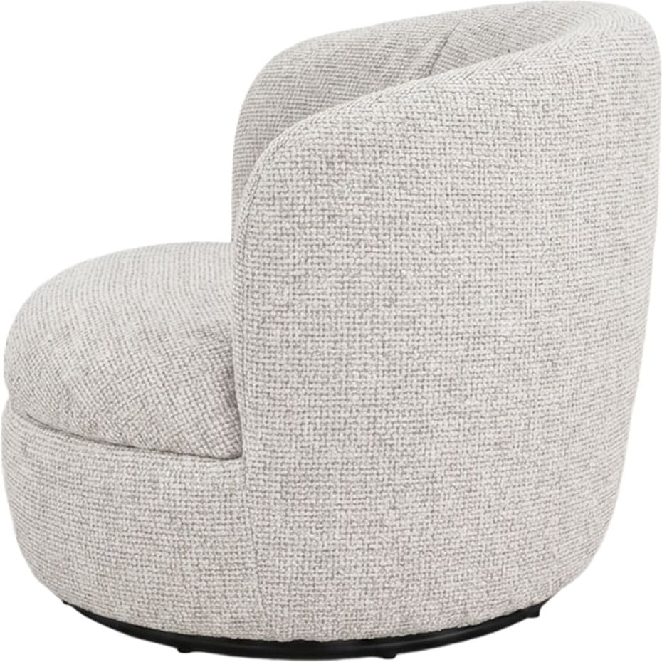 Livingfurn Fauteuil Britt Beige Beige|Wit Fauteuil