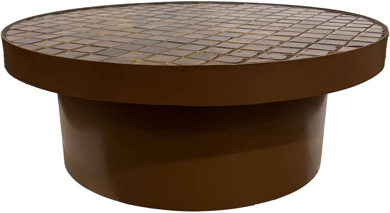Livingfurn Salontafel Brix Tylo Brown 80cm Bruin Salontafel