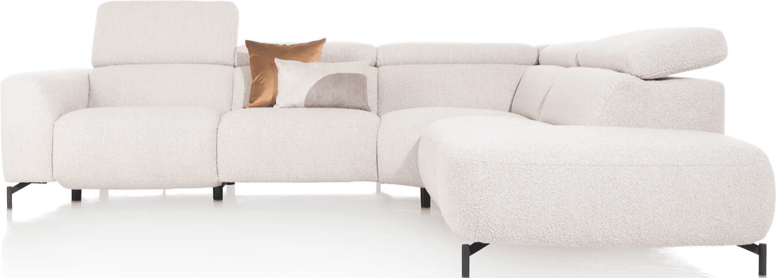 Martano hoekbank rechts - stof brioni - creme - Afbeelding 2