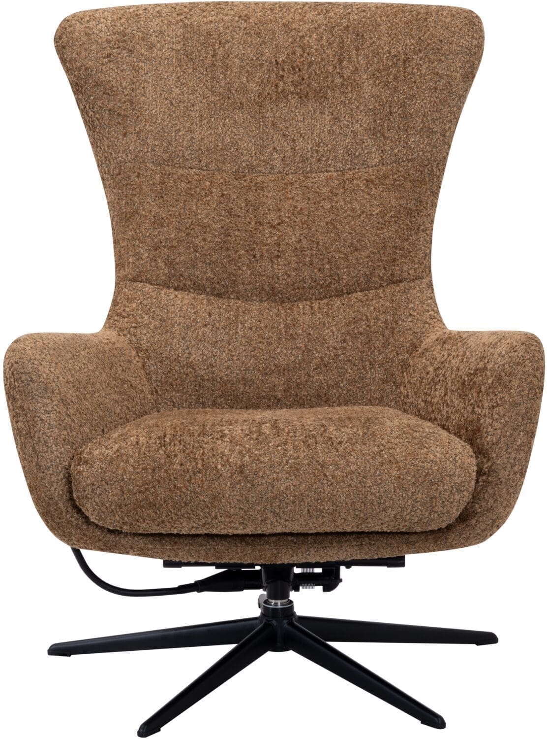 Profijt Meubel Draaifauteuil Alora met kantalfunctie bouclé bruin Bruin Draaifauteuil